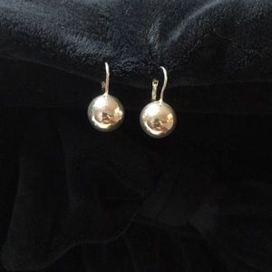 Sterling silver ball earrings